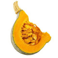Orange pumpkin isolated on white background