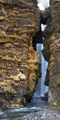 Iceland Gljufrabui Waterfall