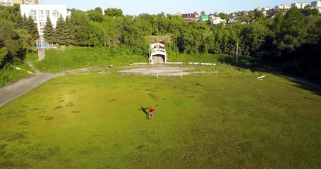 aviamodel sports video on 4K dron, Russia