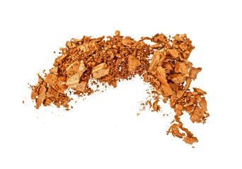 Eye shadow stroke isolated on white background