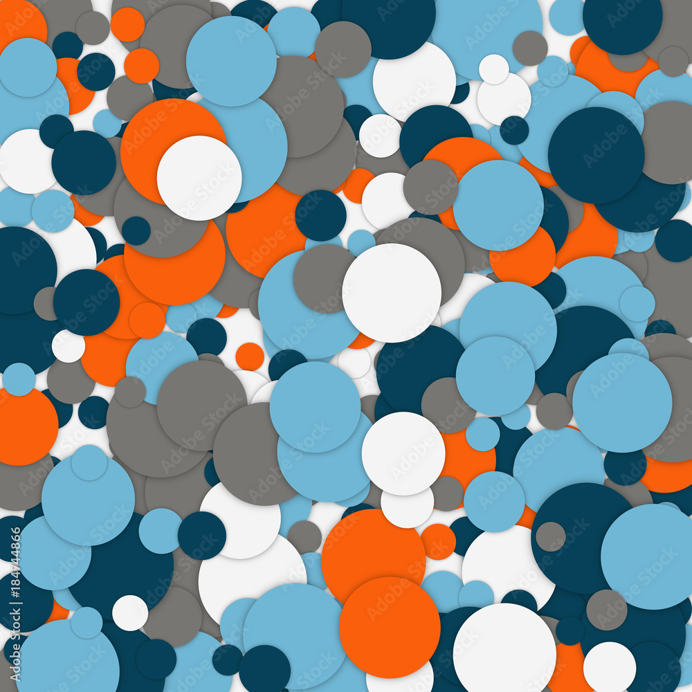 Poster geometric pattern with circles. abstract vector background