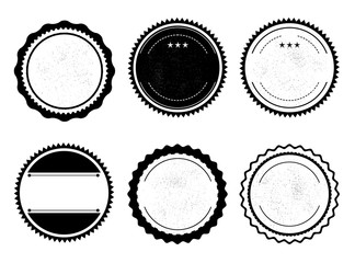 Set of retro badges. Vector illustration.