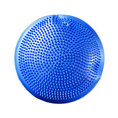 Balance massage cushion isolated on white background. Balance equipment for fitness and recreation