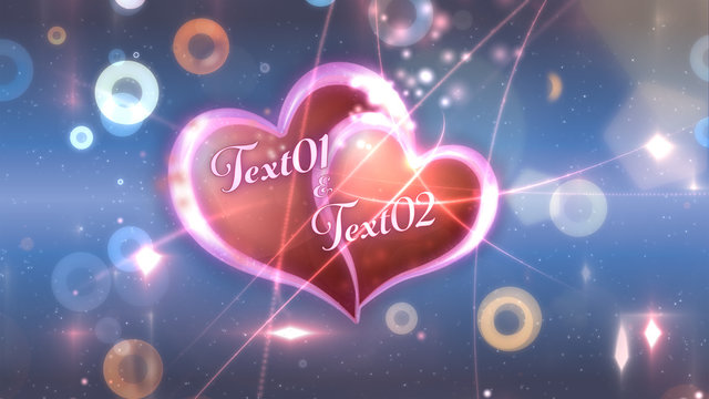 Glowing Heart Reveal Title