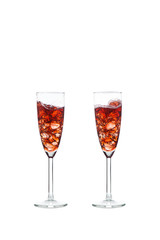 Glass of red wine