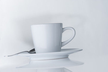 cup of coffe on a white background