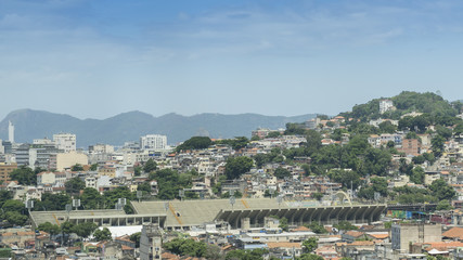 Fototapeta premium The Sambadrome Marquês de Sapucaí is a purpose-built parade area built for the Rio Carnival in Rio de Janeiro, Brazil