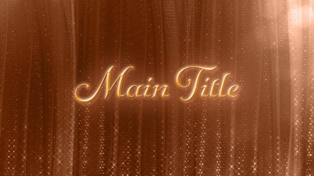 Glitter Curtain Title