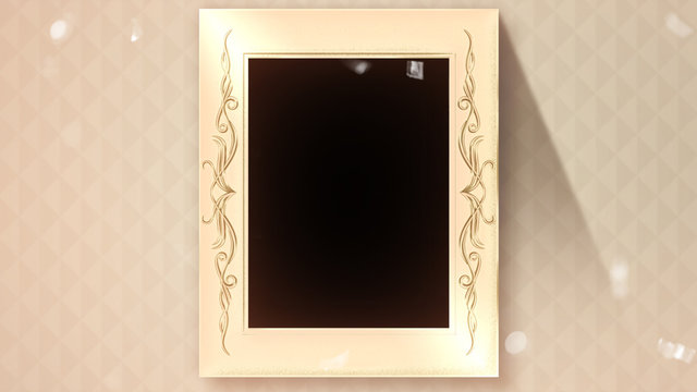 Filgree Frame with Confetti Overlay