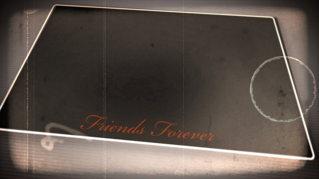 Vintage Film Burns & Hairlines Frame Overlay