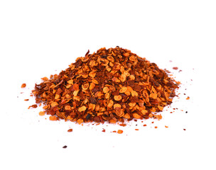 Cayenne pepper isolated on white background.