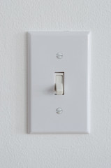 single house interior white wall switch plate