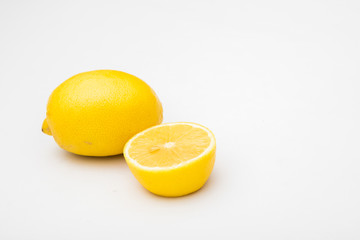 lemon in white background