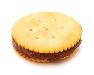 sweet cookies isolated on a white background