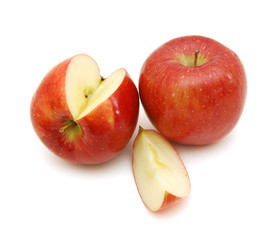Fresh apples with slice