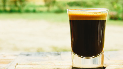 Espresso Macchiato and water