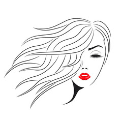 Women hair style icon