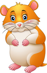 Cute hamster cartoon