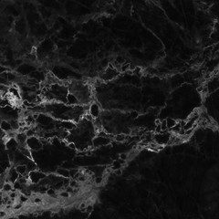 Black marble floor patterned for background texture.