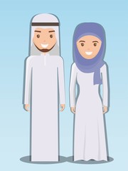 family and social concept muslim couple