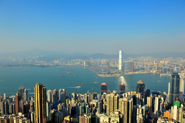 Hong Kong Cityscape at Sunset