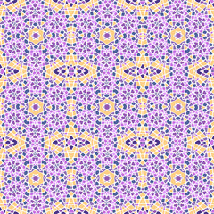 Colorful mosaic style seamless pattern