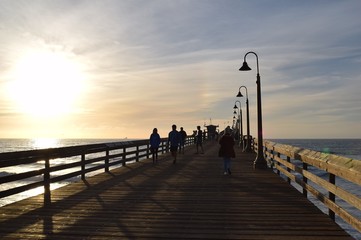 Pier sunset
