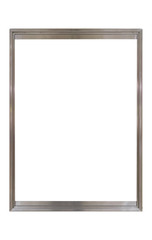 Obraz premium Blank matel sign board isolated ob white background