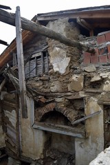 Fototapeta na wymiar Old house (fragment).Sirince Koyu, İzmir.Turkey