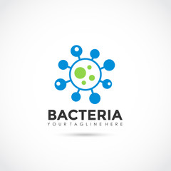 Bacteria Logo Design. Vector Illustrator Eps. 10