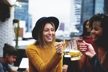 People celebrating in a party