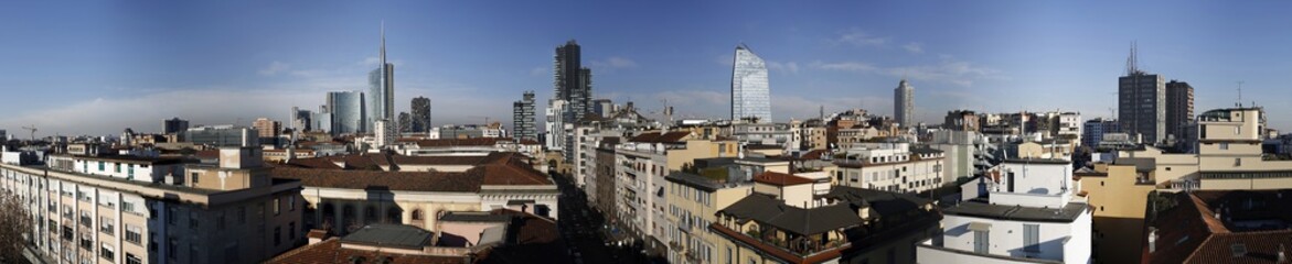 Fototapeta na wymiar Skyline Milano 