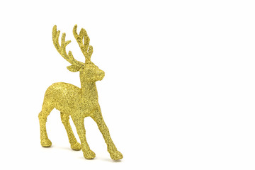 Gold reindeer christmas.