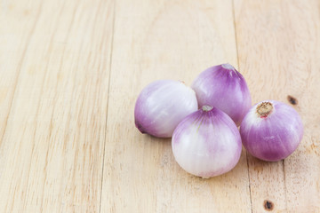 Group of red onion.