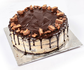 Chocolate Candy Topped Mocha Cream Cookies Butter Fudge Explosion Cake