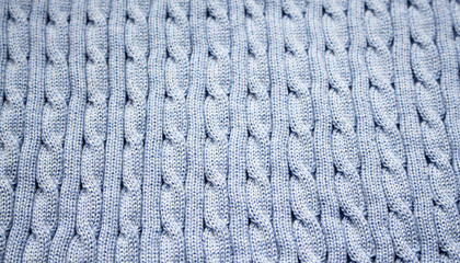 blue knitted texture, pattern braids