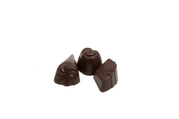 Chocolate tasty candies isolated