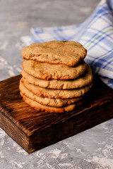Biscuit sweet cookie background