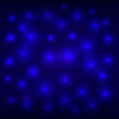 Abstract blue mosaic vector background with lights, well-organized layers