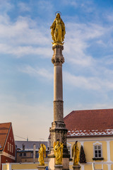 Fototapeta na wymiar Saint Mary Column - Zagreb, Croatia