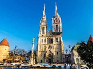 Fototapeta na wymiar Cathedral - Zagreb, Croatia, Europe