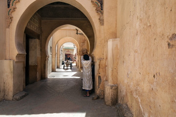 Keyhole Arches in Marrakesh, Morocco