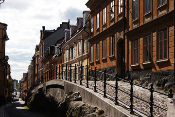 urban Stockholm street scenery