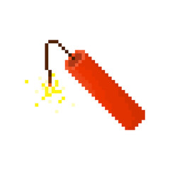 Fototapeta premium Pixel tnt for games and websites