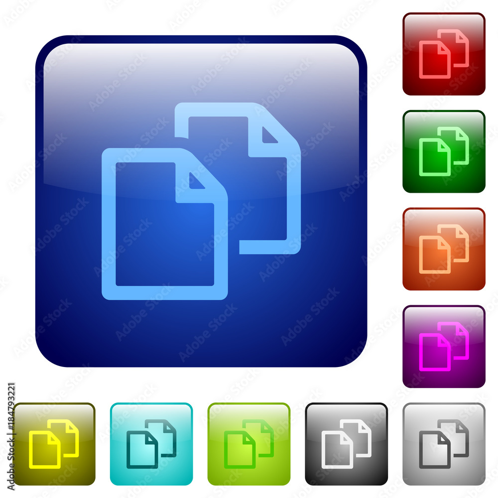 Poster copy document color square buttons