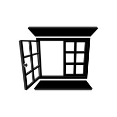 Window icon. Vector Illustration