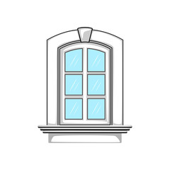 Window icon. Vector Illustration