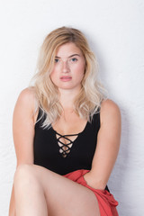 Fototapeta premium Model im Body blond