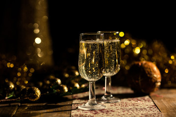 Champagne celebration