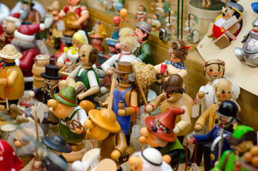 Obraz premium Christmas toys in market.